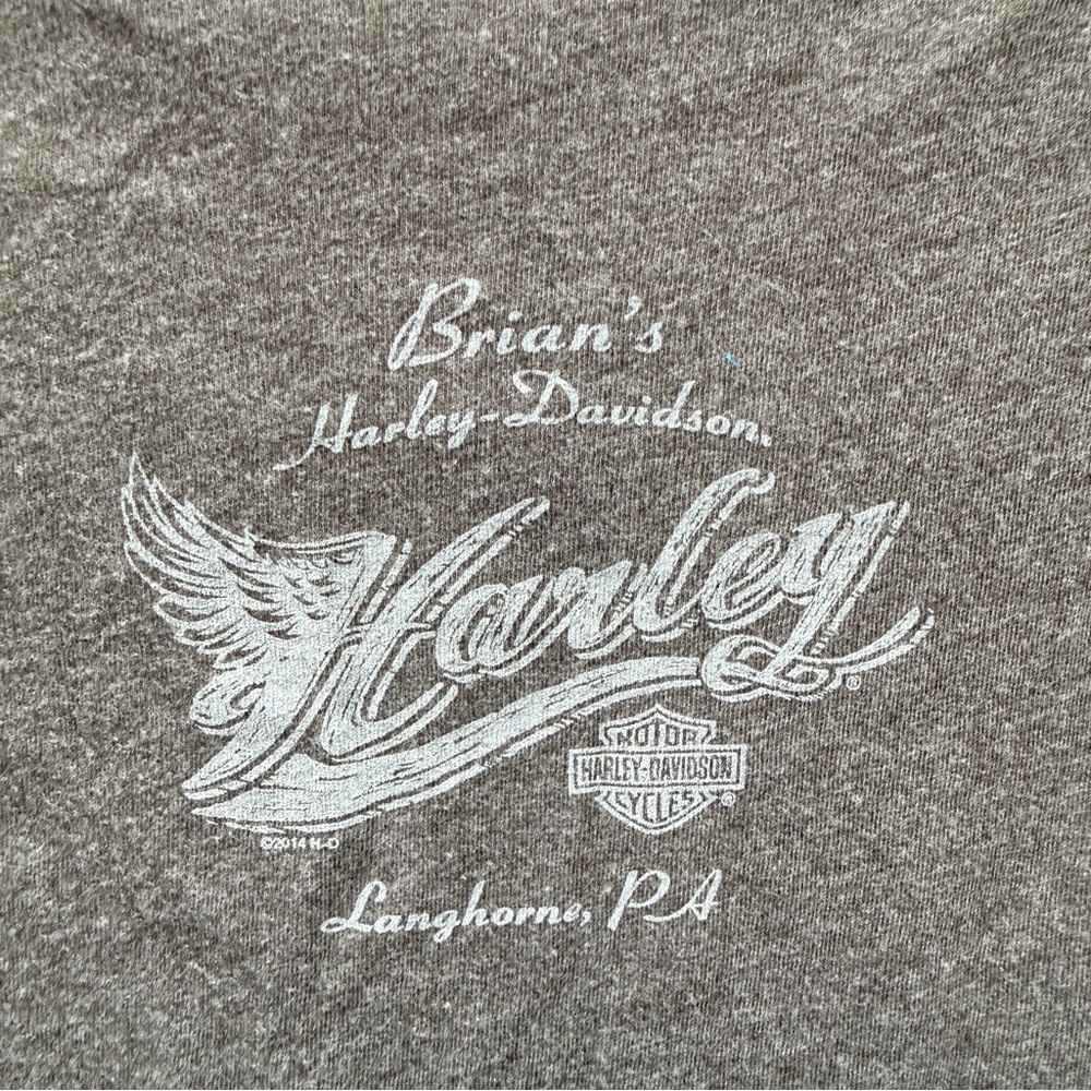 Harley Davidson Brian’s Langhorne PA Long Sleeve Logo Shirt Women’s Size M - Picture 11 of 11